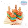 JUEGO DIDACTICOS - ENCAJE - PEZ - DE MADERA