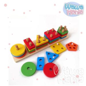JUEGO DIDACTICOS - ENCAJE - DE MADERA