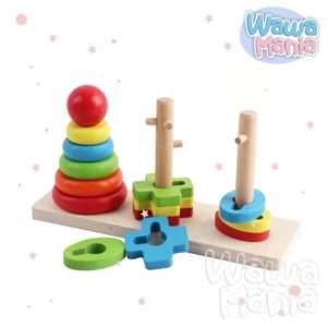 JUEGO DIDACTICOS - ENCAJE - 3 TORRES