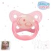 CHUPÓN CON TAPA DE 6-12M BRILLA ROSA