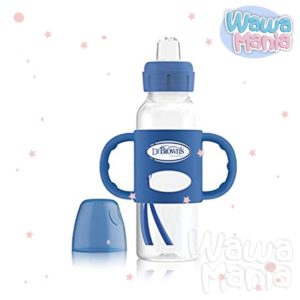 BIBERRÓN CON ASAS OPT + BOCA ESTRECHA 8OZ AZUL