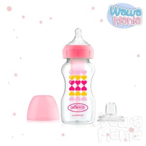 KIT TRANSICIÓN OPT + BOCA ANCHA 9OZ ROSA