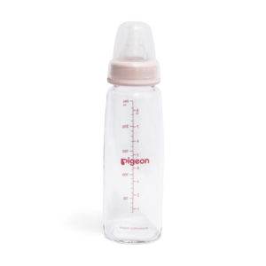 BIBERÓN PERISTÁLTICO DE VIDRIO 240 ML / 8OZ. ROSADO