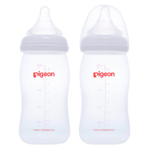 BIBERÓN SOFTOUCH PERISTÁLTICPLUS BPA FREE BOCA ANCHA 240ML BLANCO