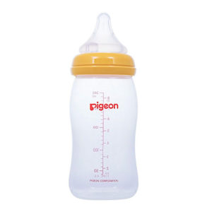 BIBERÓN SOFTOUCH PERISTÁLTICPLUS BPA FREE BOCA ANCHA 240ML AMARILLO