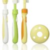 JUEGO DE CEPILLO DENTAL PARA BEBÉ, P 123 NARANJA