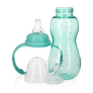 BIBERÓN 3 ETAPAS DE TRITAN 10OZ/300ML VERDE