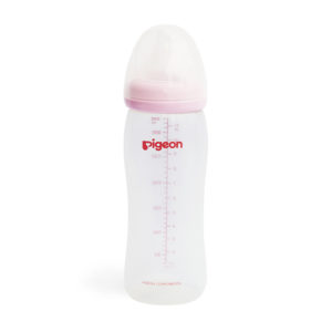 BIBERÓN SOFTOUCH PERISTÁLTICPLUS BPA FREE BOCA ANCHA 330ML - ROSADO