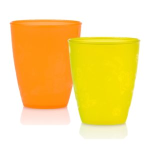 VASITOS DIVERTIDOS X 2 AMARILLO Y NARANJA