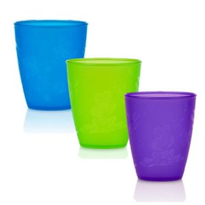 VASITOS DIVERTIDOS X3 VERDE AZÚL Y MORADO