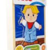 ROMPECABEZAS DE MADERA EN CAJITA DE MADERA DE 12 PIEZAS - EDDIE (LITTLE PEOPLE)!!
