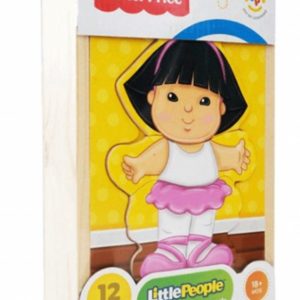 ROMPECABEZAS DE MADERA EN CAJITA DE MADERA DE 12 PIEZAS - SONYA LEE (LITTLE PEOPLE)!!